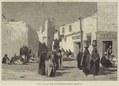 Egipto tal como es, oficinas de correos y telégrafos, Bellianah de Charles Auguste Loye